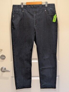 NWT DC Jeans 20P Savvy Fit Straight Left Dark Wash Stretch Denim Jeans